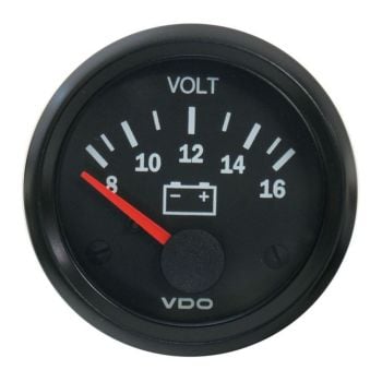 VDO 332010004 Voltmeter 52mm 8-16V