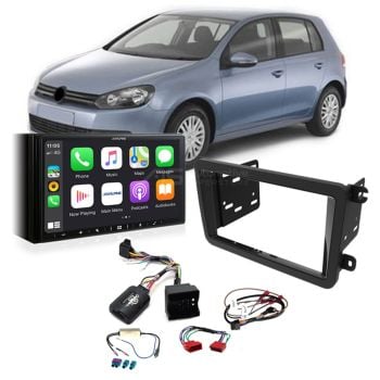 Volkswagen Golf 2009-2013 MK6 Apple CarPlay Android Auto Head Unit Upgrade Kit