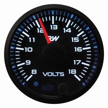 Raceworks Raceworks 52mm Electronic Voltmeter Gauge Kit VPR-305