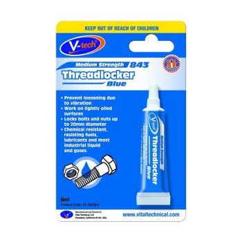 V-tech Threadlocker Blue 6mL VT8436