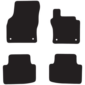 RubberTree Luxury Carpet Car Floor Mats fits VW Passat B8 Wagon 2015-on VW058-01LXBL