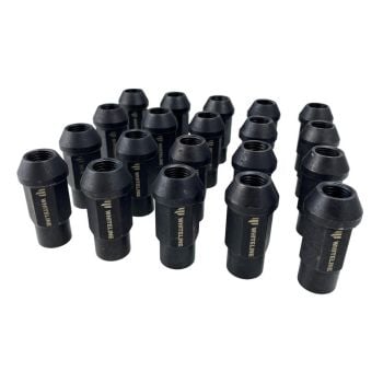Whiteline Wheel Nut Set Open End M12x1.5 Black 20-Pack W93453