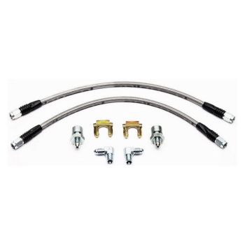 Wilwood Universal 14" Braided Flexline Kit 3/8"-24 Chassis Fittings WB220-7056