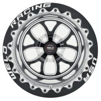 WELD Wheels RT-S S76 15 x 8.33" Wheel Polished with Black Centre 5 x 4.5" Bolt Circle with 5.5" Backspace Medium Pad Height Single Beadlock WE76MB508A55F