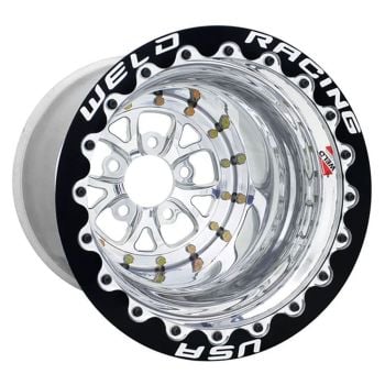 WELD Wheels V-Series 15 x 9" Wheel Black Centre 5 x 4.5" Bolt Circle with 6" Backspace Single Beadlock for M/T WE84B509212F