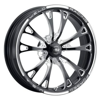 WELD Wheels V-Series 18 x 6" Black Wheel 5 x 120mm Bolt Circle with 3.2" Backspace WE84C-1806256-B