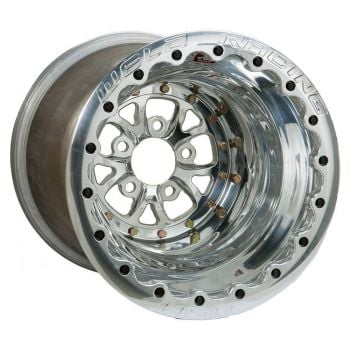 WELD Wheels V-Series 15 x 12" Wheel Polished Centre 5 x 4.75" Bolt Circle with 3" Backspace Double Beadlock for M/T WE84P-512278MP