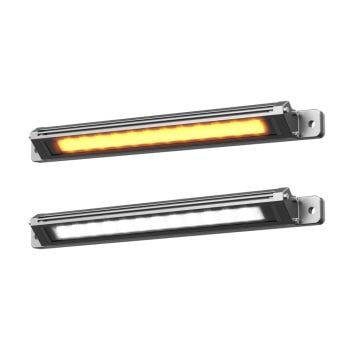 Weldex WDSL-31S06WAD 11" HD LED Strip Light Dual Colour Amber White 9-36V 45 Degree Beam Angle IP69K