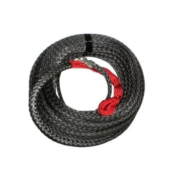 Superior Engineering Winch Rope Polyurethane Coated 10mm x 40m Black