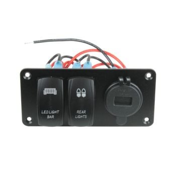 Superior Engineering Switch Panel with Dual Switches & USB/Voltmeter