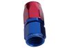Aeroflow 100/150 Series Taper 1pc Swivel Straight Hose-End -16AN Blue/Red 