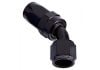 Aeroflow 100 Series Swivel Taper 45 Hose-End -8AN Black 