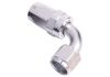 Aeroflow 100 Series Swivel Taper 90 Hose-End -6AN Silver 