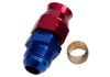 Aeroflow Tube to Male AN Adapter 1/4in to -4AN Blue/Red 
