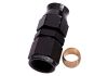 Aeroflow Tube to Female AN Adapter 1/4in to -4AN Black 