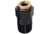 Aeroflow Straight 1/8in NPT to 3/16in Nylon Quick Release Fitting Black