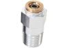Aeroflow Straight 1/8in NPT to 3/16in Nylon Quick Release Fitting Silver