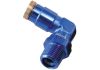 Aeroflow 90 1/8in NPT to 3/16in Nylon Quick Release Fitting Blue