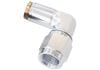Aeroflow 90 -4AN to 1/4in Nylon Quick Release Fitting Silver