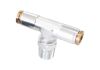 Aeroflow 1/4in NPT to 1/4in Nylon Quick Release Tee Fitting Silver