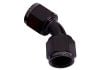 Aeroflow 45 Female Swivel Coupler -8AN Black