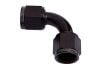 Aeroflow 90 Female Swivel Coupler -8AN Black