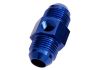 Aeroflow Straight Male to Male with 1/8in Port -4AN Blue