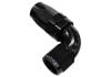 Aeroflow 150 Series Taper 1pc Full Flow Swivel 90 Hose-End -6AN Black 