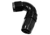 Aeroflow 150 Series Taper 1pc Full Flow Swivel 120 Hose-End -6AN Black 