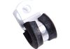 Aeroflow Cushioned P-Clamps 9/16" Suit -8 PTFE & -6 Braid hose Silver 5 Pack
