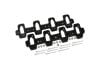 Aeroflow Rectangle to Cathedral Port Aluminium Intake Adapters Suit GM LS Series