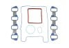 Aeroflow LSA Intake Gasket Kit (6-Piece Set) Suit GM LSA 6.2L Supercharged V8