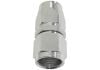 Aeroflow 200 / 570 Series PTFE Straight Hose-End -4AN Silver 