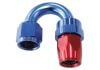 Aeroflow 200 Series PTFE 180 Hose-End -4AN Blue/Red 