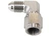 Aeroflow 90 Stainless Male to Female Fitting -4AN -4AN to -4 Swivel Nut