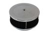 Aeroflow Chrome Air Filter Assembly 6-3/8in x 2-1/2in 5-1/8in Neck Black