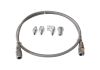 Aeroflow Stainless Braided Line Gauge Kit -3AN 6ft Hose Length with Fittings