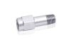 Aeroflow NPT Male-Female Extension 1/8in Silver. Extension Length is 1-1/4in 31.75mm