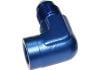 Aeroflow 90 Female NPT to Male AN Adapter 1/8in to -4AN Blue