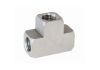 Aeroflow Stainless Inverted Female T-Block 3 x 3/8in-24 inverted seat