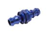 Aeroflow Male to Male Barb Push Lock Adapter 8mm 5/16in Blue