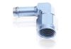 Aeroflow 90 Hose Barb 1/2in to -8AN Silver