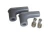 Aeroflow Xpro Silicone 90 Spark Plug Boots & Terminals Grey 2PK