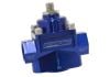 Aeroflow Billet 2-Port Fuel Pressure Regulator with -8 ORB Ports Blue 1-4 psi 