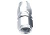 Aeroflow 500 / 550 Series Cutter 1pc Full Flow Swivel Straight Hose-End -6AN Silver 