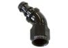 Aeroflow 510 Series Full Flow Tight Radius Push Lock 45 Hose-End -10AN Black 
