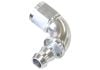 Aeroflow 510 Series Full Flow Tight Radius Push Lock 90 Hose-End -6AN Silver 