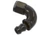 Aeroflow 510 Series Full Flow Tight Radius Push Lock 120 Hose-End -8AN Black 