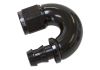 Aeroflow 510 Series Full Flow Tight Radius Push Lock 180 Hose-End -12AN Black 