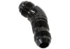Aeroflow 45 Full Flow AN Bulkhead -10AN Black